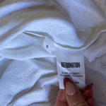 Reformation  White Casual Button Down Shirt Photo 2