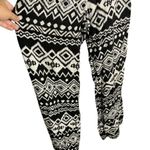 Bongo Vintage  Strapless Jumpsuit M Black White Elastic Waist Straight Leg Photo 2