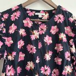 Free Assembly Long Sleeve Floral Dress Navy Blue Pink Size M Photo 1