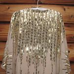 Mac Duggal NWT  CAPE BACK GEOMETRIC SEQUIN ROBE DRESS M 8 10 Photo 11