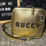 Gucci X Sega Metallic Gold Crossbody Bag Photo 0