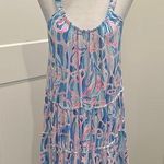 Lilly Pulitzer  Loro Swing Dress in Skim Blue Reel Nauti Sz M Photo 0