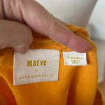 Maeve  Marigold Yellow Puff Sleeve Scoopneck Milk Maid Blouse Photo 3