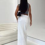 LIONESS “Barbara” Split Midi Skirt in Porecelain Photo 3