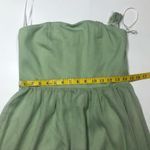 WAYF The Harlet Metallic Chiffon spearmint Gown Small. Photo 3