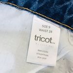 C'EST TOI DISTRESSED BOYFRIEND JEANS Raw hem sz 9/28 Blue Photo 9