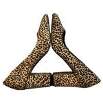 EXPRESS Leooard Calf Hair Block Heel Pumps, Sz 7 Photo 9