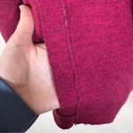 Eileen Fisher  Magenta Pink Wool Double Breasted Jacket Womens M Fall Pea Coat Photo 5