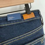 Crown & Ivy  Jeans SZ 4 Jaden Wash High Rise Flare Gold Hem Denim NWT Cotton Photo 5