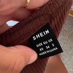 SheIn Brown Crop Top Size 2 Photo 3