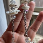 Women’s Beachy natural sea shell statement long necklace Silver Photo 11