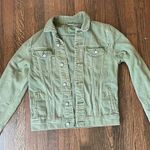 Old Navy women’s green jean jacket Photo 0