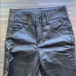 SheIn  Black Faux Leather Pants Womens Sz Large Coated Pant Stretch Photo 1