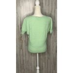 DKNY  Women's XS Mint Green Geometric Short Sleeve‎ Pullover Sweater Photo 4