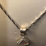 Vintage White Opal Mexico Silver Pendent on 925 Sterling Silver Chain Necklace Photo 3