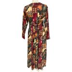 Vintage Southwestern Print Maxi Vest Dress Size Large EUC, Earthy Southwestern Red Photo 4