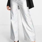 ASOS Silver Metallic Pants NWT Photo 1