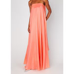 Show Me Your Mumu Tinsley Tube Dress in Cantaloupe Light Taffeta M NWT Photo 7