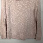Sag Harbor Asymmetrical Cowl Neck Metallic Pink Sweater Size PM Photo 7