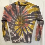 Pilcro and the Letterpress Pilcro Anthropologie Size Medium Angie Tie Dye Thermal Cowl Neck Waffle Knit Top Photo 1