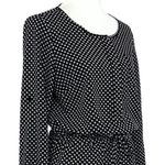 Loft Romper Blouson Black White Heart Clover Print Scoop Neck Women's Size 2 Photo 5