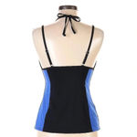 Athleta  Blue Black Pink Colorblock Bralette Tankini Swim Top Size M Medium Photo 2