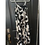 Abel the label Anthropologie  Women's Black White Tiered Jumper Maxi Dress Size M Photo 4