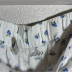 Hollister Women Elastic Waist Sleep Pajama Shorts White Floral size S Photo 2