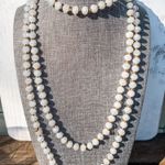 Adri’s White Double Wrap Necklace  Photo 0