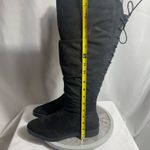 Journee Collection Mirinda Black Knee-High Lace Back Boots Size 8 Photo 8