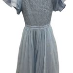 Ivy City Co. Jayne Snowflake Dress Tulle Glitter Cinderella Blue Silver Small Photo 11