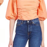 Amanda Uprichard Lucrezia Nectarine Balloon Sleeve Bodysuit Photo 0