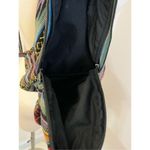 Boho Striped Hemp Mini Festival Backpack Blue Photo 1