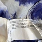 Mango  MNG Blue Tie Dye Open Back Puff Sleeve Cotton Maxi Dress 8 Photo 14