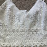 Guess White Cream Tiered Sundress V-Neck Photo 2