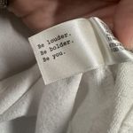 A New Day Shirt Womens Large White Ruffle Sleeve V Neck Soft Tee Top Terry Cloth Photo 6