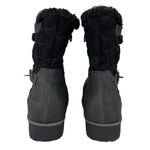 Jbu  Gabriella Water Resistant Snow Rain Boots 10W Wide Black Quilted Side Zip Photo 6