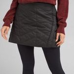 prAna Womens New M NWT  Diva Wrap Skirt Quilted Warm Sherpa Black Insulated Snaps Photo 0