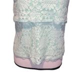 Cremiux Cremieux Mint Lace Sleeveless Shirt Layered Halter  Photo 2