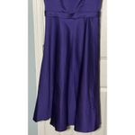 David’s Bridal Short Purple Dress, Cocktail, Bridesmaid, Polyester, Size 10 Photo 2