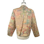 Orvis Vintage Patchwork Quilted Embroidered Button Down Jacket Women Size Large Photo 6