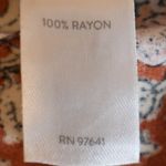 J Jill Boho Floral Maxi Skirt Womens Cottage Prairie Smocked Waist Fall Size L Orange Size L Photo 5