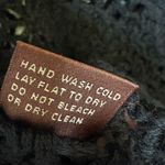 525 America  Black Crochet Open Knit Y2K Boho Layering Top Minimalist S Photo 5