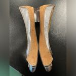 Sam Edelman  Ballet Flats Sz 7 Silver Leather & Tan Suede Upper Photo 5