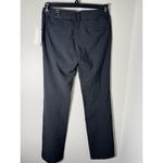 Amanda Chelsea Black Pinstripe Low Rise Straight Leg Office Siren Pants Size 0 Photo 3