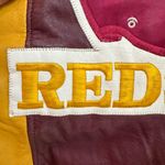 Vintage Retro Washington Redskins Leather Jacket Embroidered 70’s 80’s Size XL Red Photo 5