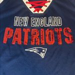 NFL Team Apparel NE Patriots Jersey Style Sequined TShirt Blue Size XL Photo 4
