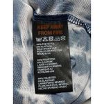 Urban Outfitters  Womens Black White Tie Dye Mesh Sheer Long Sleeve Crop Top Sz M Photo 4