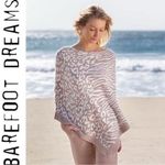 Barefoot Dreams ✨ CozyChic Ultra Lite Ocean Breeze Poncho Rose Animal Print✨ Photo 1