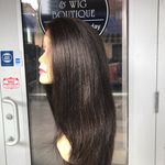 Wig Brown Long Fullcap wear up down long thick Wig Photo 3